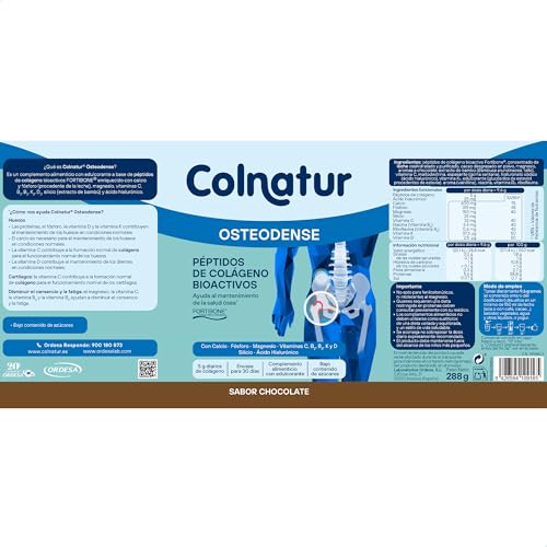 Colnatur Osteodense Chocolate | 288g | Colágeno con Magnesio, Ácido Hialurónico y Vitamina C para Huesos y Articulaciones - imagen 7