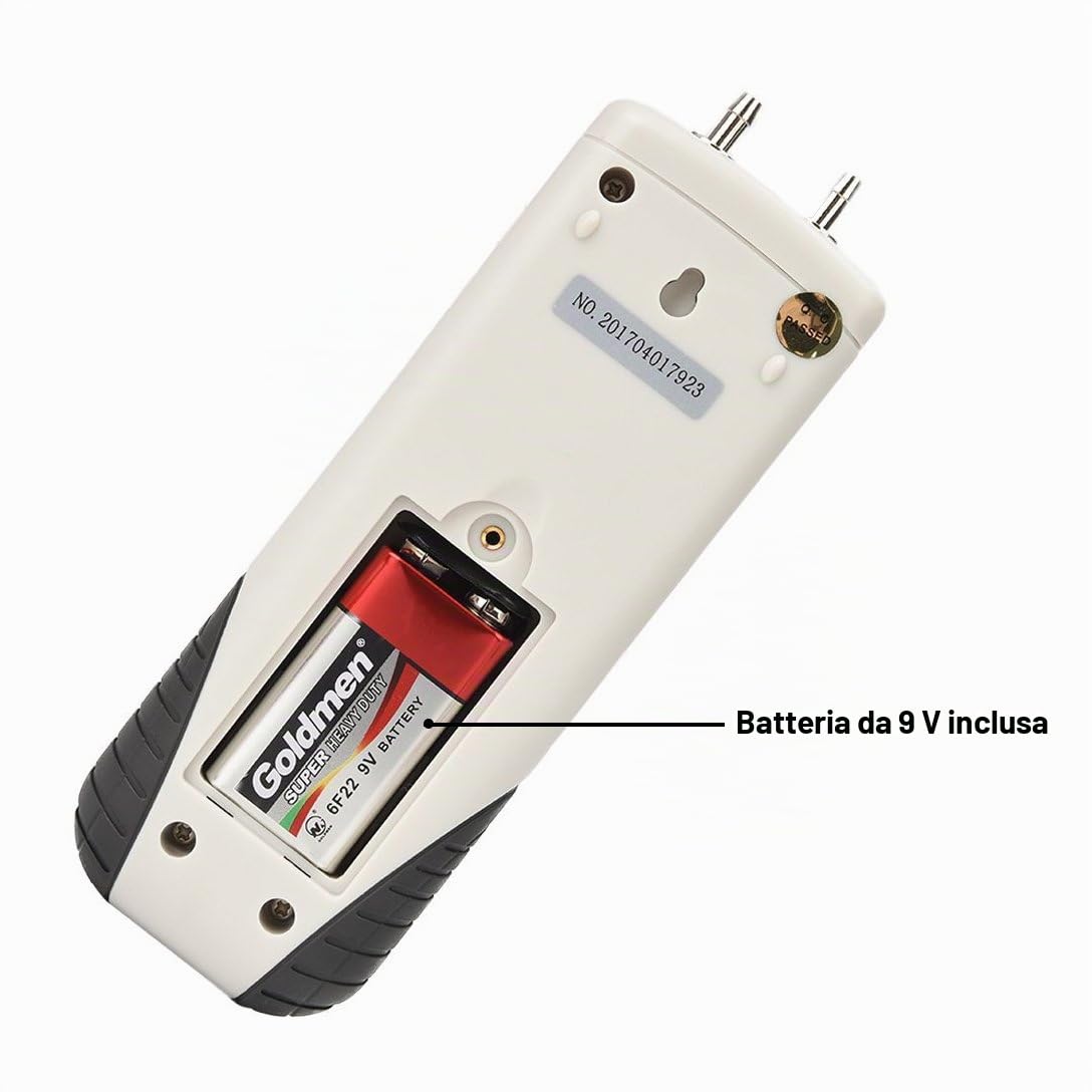 Mengshen Manometro digitale, Professionale Misuratore della pressione atmosferica digitale& Manometro differenziale - ± 13,79kPa / ± 2 psi, M1890