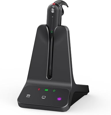Yealink DECT Wireless Headset WH63 E2,Teams Certified,Single - best wireless headsets