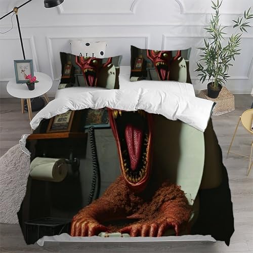Parure de lit poivrons imprimé 3D avec housse de couette king size microfibre - 6