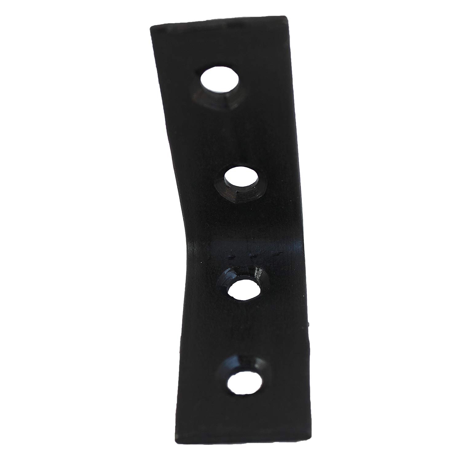 Matelco Heavy Duty Corner Joint Angle, Bracket, Shelf Bracket, Wall Hanging (Size Length-2''inch x 2''inch x 1''inch) (4pcs, Black)