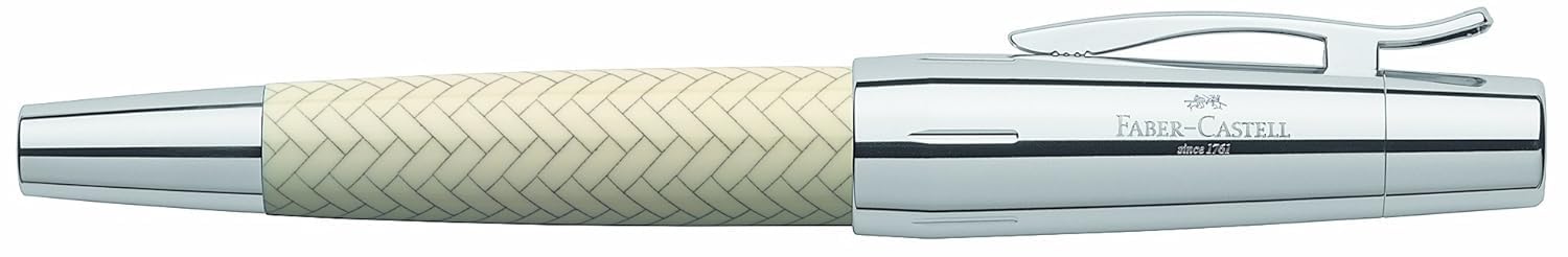 Faber-Castell Fount pen e-motion resin 2 Parquet Ivory B, Made in Germany