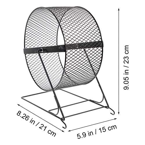 iplusmile Gaiola de hamster, roda de exercício de metal para hamster, roda silenciosa, brinquedo par