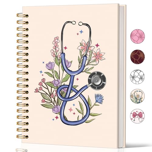 Lacama Nurse Notebook, Nurse Gifs for Women, Nursing Student Graduation Gifts, Stethoscope...