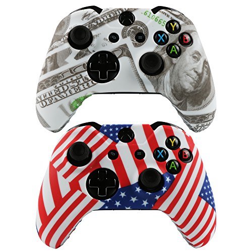 LZETC(TM)Silicone Cover for Xbox One Remote 2 Pack Combo