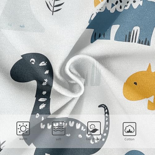 Wusikd Dinosaurs Girls' Underwear Cotton Leaves Girls Briefs Soft Toddler Underwear 2T3