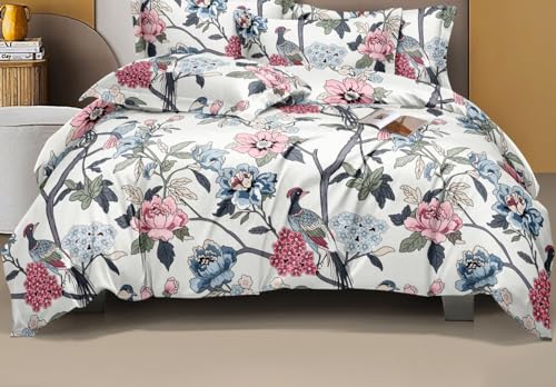 Image of Ultra-Soft Glace Cotton AC Comforter Double Bed | 90x100 Inch | Reversible |Filled with Pure Microfiber | All-Season Premium Comforter (Chicago)