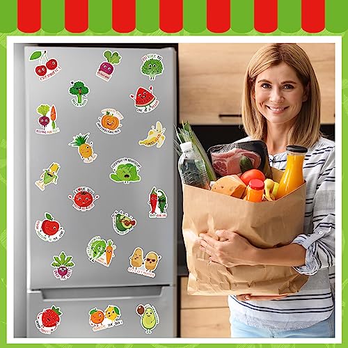 Imanes decorativos frutas y verduras set 24 pcs miniatura 2