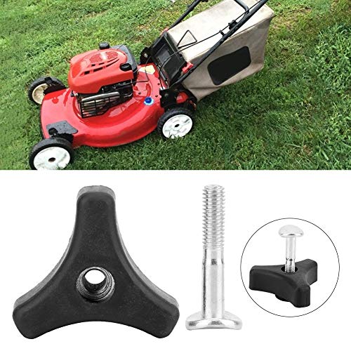 KSTE 1Pc Triangle Handle Knob Nut Screw Bolt Set Compatible with Lawn Mower Machine - Image 2