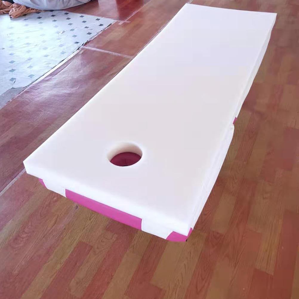 Colchón para Camilla de Masaje con Agujeros, Transpirable, Cabeza Cuadrada/Redonda, R60x180cm