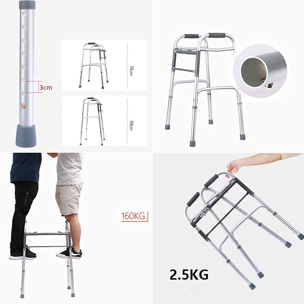 Rollator Walker, krzesło z laską wspomagającą chodzenie, podłokietnik, lekki aluminiowy rollator z wyściełanym siedzeniem, czteronożny chodzik dla osób starszych, teleskopowy, składany, gwiazda