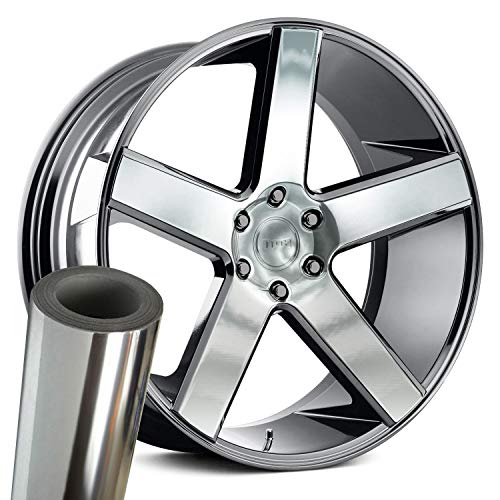 VViViD Chrome Silver Rim Wrap 4-Pack