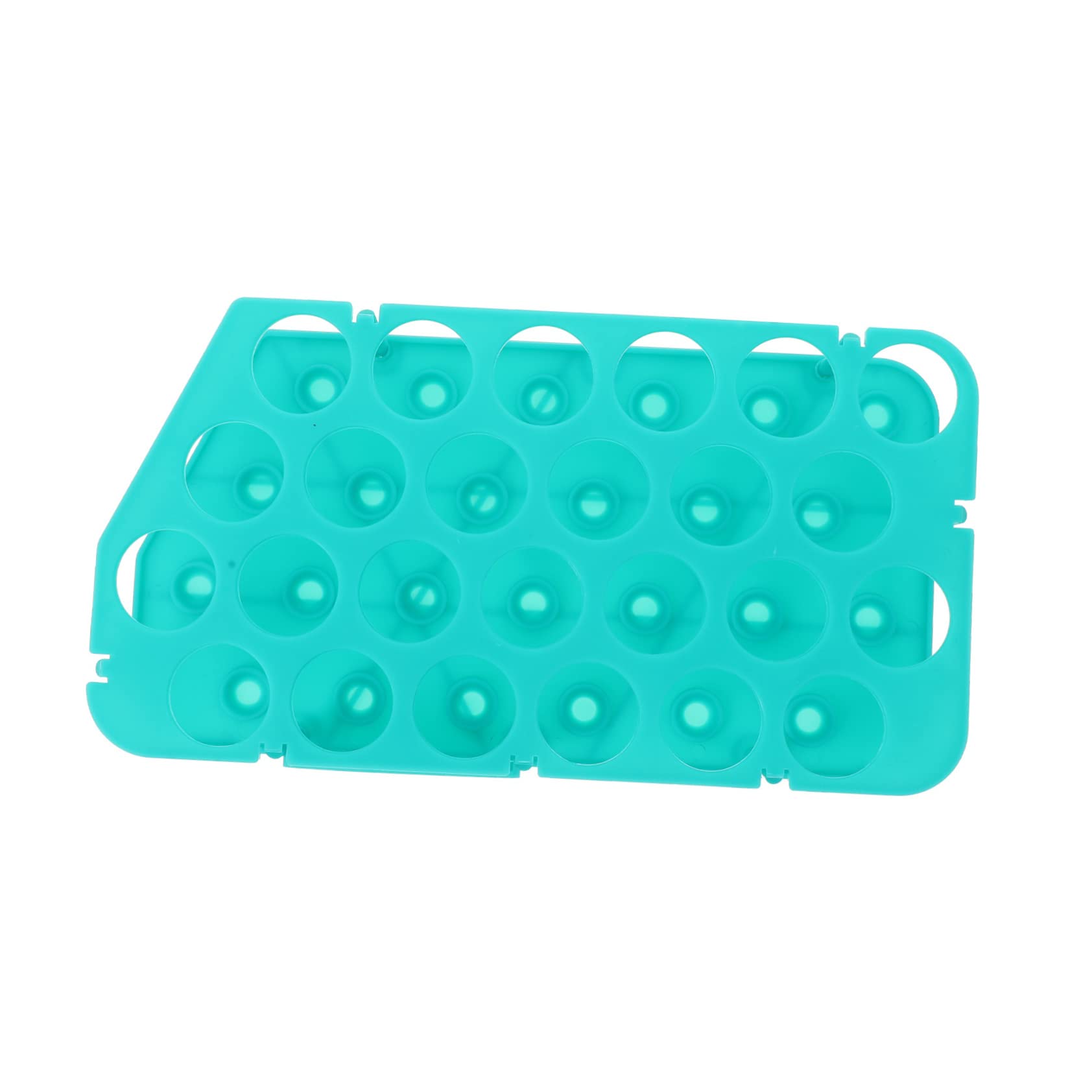 HOMOCONO 1pc Rack Test Holder for Shelf Scientific Tube Mount Rack Laboratory Tube Rack Laboratory Tool Plastic Green