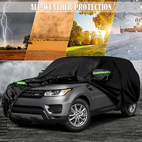Image of Waterproof Car Covers Replace for 2013-2025 Land Rover Range Rover Sport, 6 Layers All Weather Custom-fit Car Cover with Zipper Door & Windproof Bands for Snow Rain Dust Hail Protection (Sport)