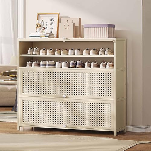 Meuble en bambou haut de gamme pour ranger les chaussures