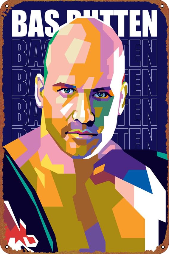 bas rutten physical culture Poster Sign Metal Tin Sign Wall Art Decor - Retro Sign for Home Decor Gifts - 8x12 Inch
