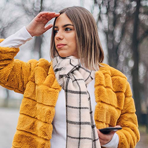 KESYOO LenÃ§o Feminino de Inverno LenÃ§o Xadrez LenÃ§os de Manta Grossa Manta Leve E Macia Manta Gro