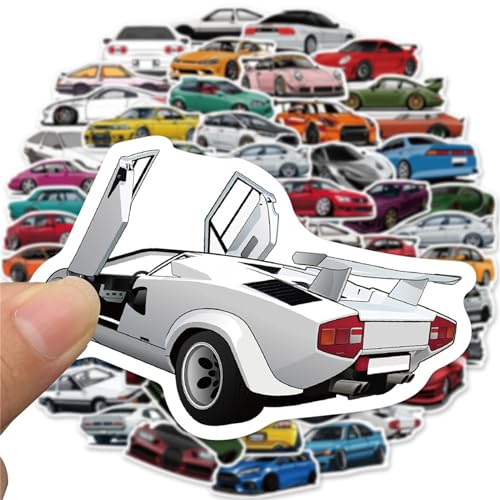 Icicrim 56-I-CAR Jdm Car Stickers 50Pcs, Icicrim Racing Sport Car Stickers Vinyl Waterproof Stickers For Water Bottles Laptop Guitar Skateboard Scrapbook, Jdm Decals thumb #5