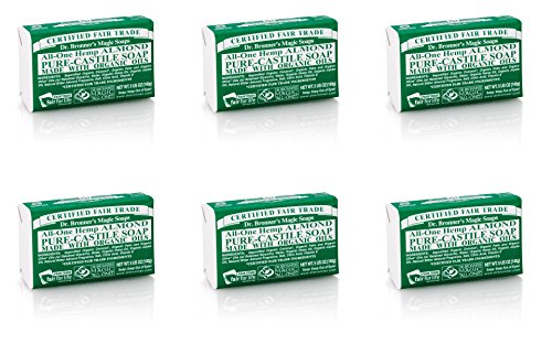 (6 PACK) - Dr Bronner - Org Almond Soap Bar | 140g | 6 PACK BUNDLE