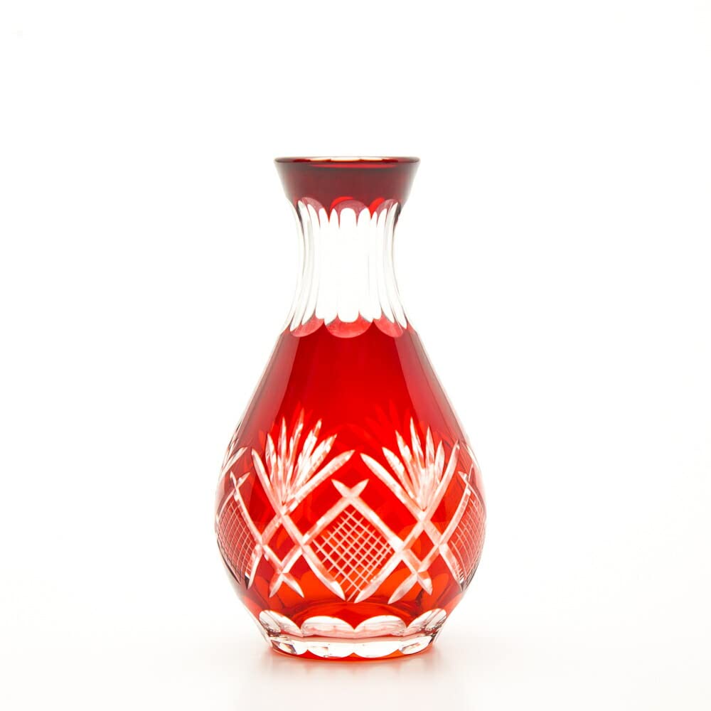 Amazon｜切子 徳利 ガラス 日本酒 冷酒 お酒 酒器 松剣 290cc（1合半 