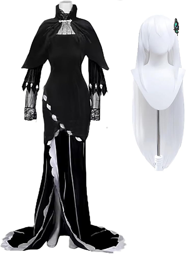 Re:ゼロ リゼロ エキドナ コスプレ 衣装 ウィッグ フルセット Amazon.co.jp: [None Brand] 漫刺COS ☆コスプレ衣装 ウィッグ付き