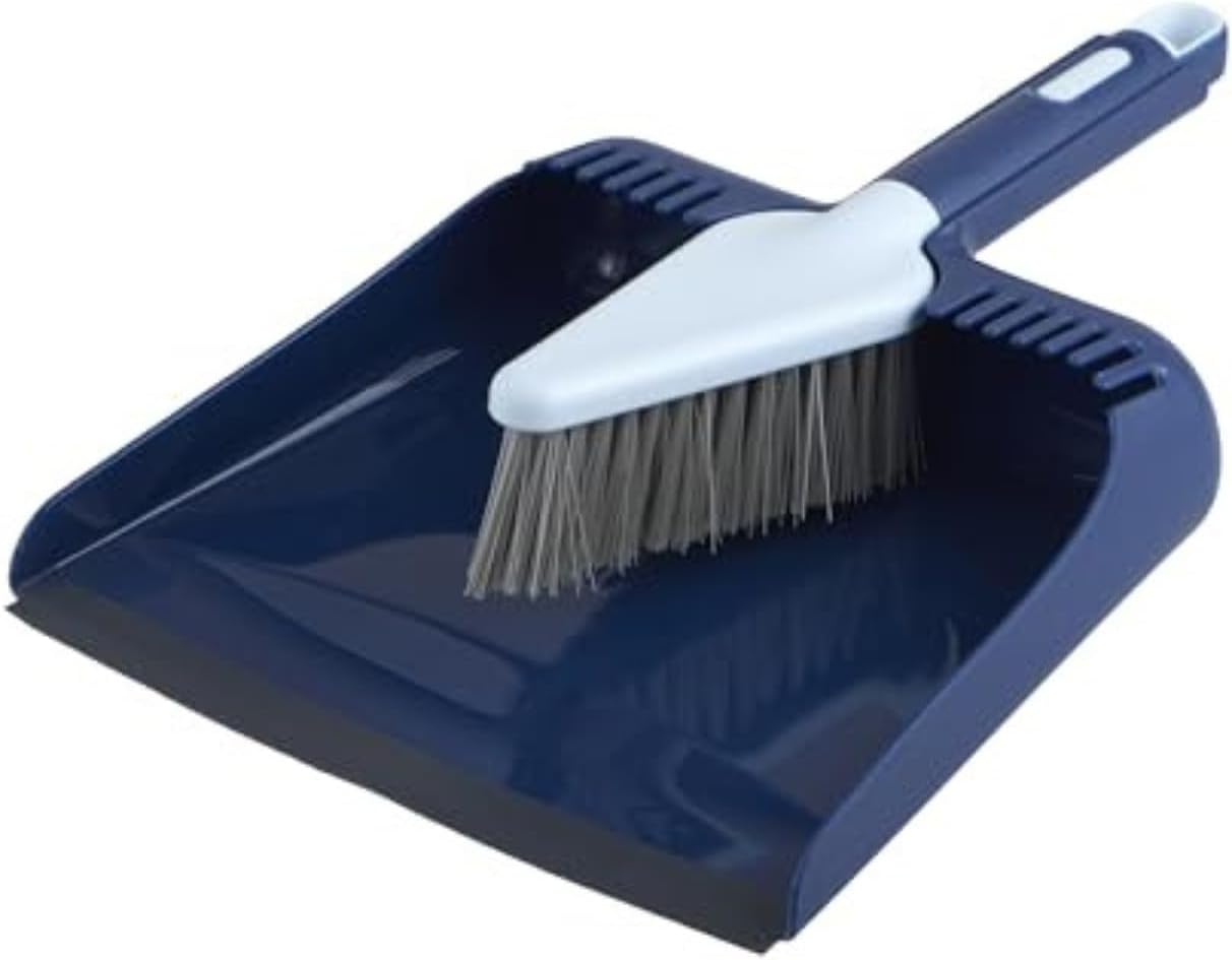 Casabella Wayclean Handheld Angled, Medium, Grey Dustpan and Brush Set, Green and Taupe Casabella Wayclean Handheld Angled, Medium, Grey Dustpan and Brush Set, Green and Taupe
