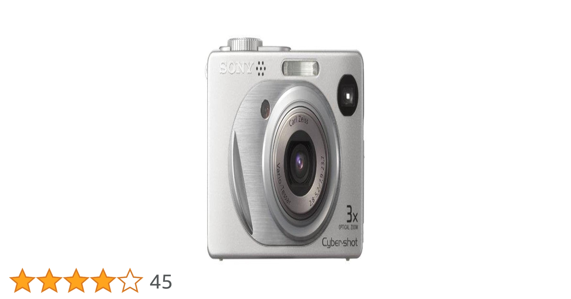 Sony Câmera digital Cybershot DSCW1 5MP com zoom óptico 3x