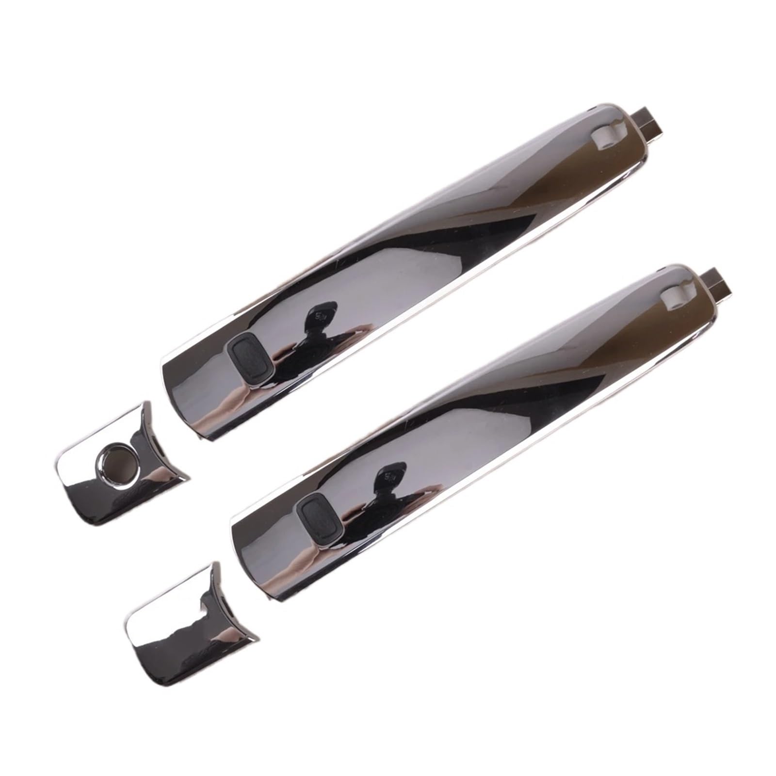Punxdda Car Exterior Door Handle for Nissan for X-Trail SUV T31 2006-2014 Car Exterior Front Left Right Side Door Handle Silver Plastic