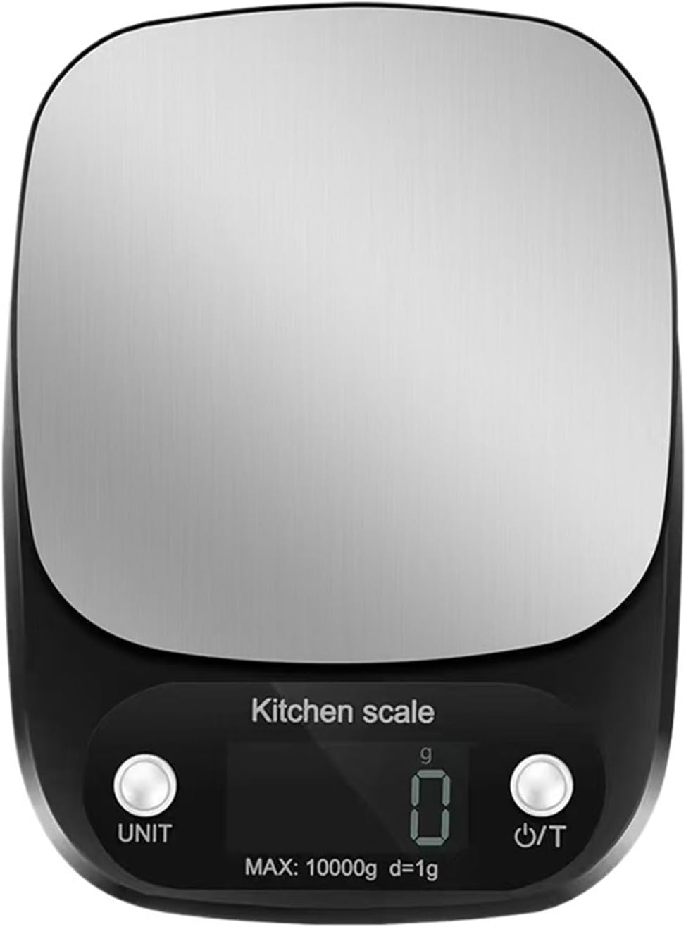 Precision Stainless Steel Kitchen Scale 10kg Electronic Multifunction Display Measuring Tool(Silvery,Battery 10kg)