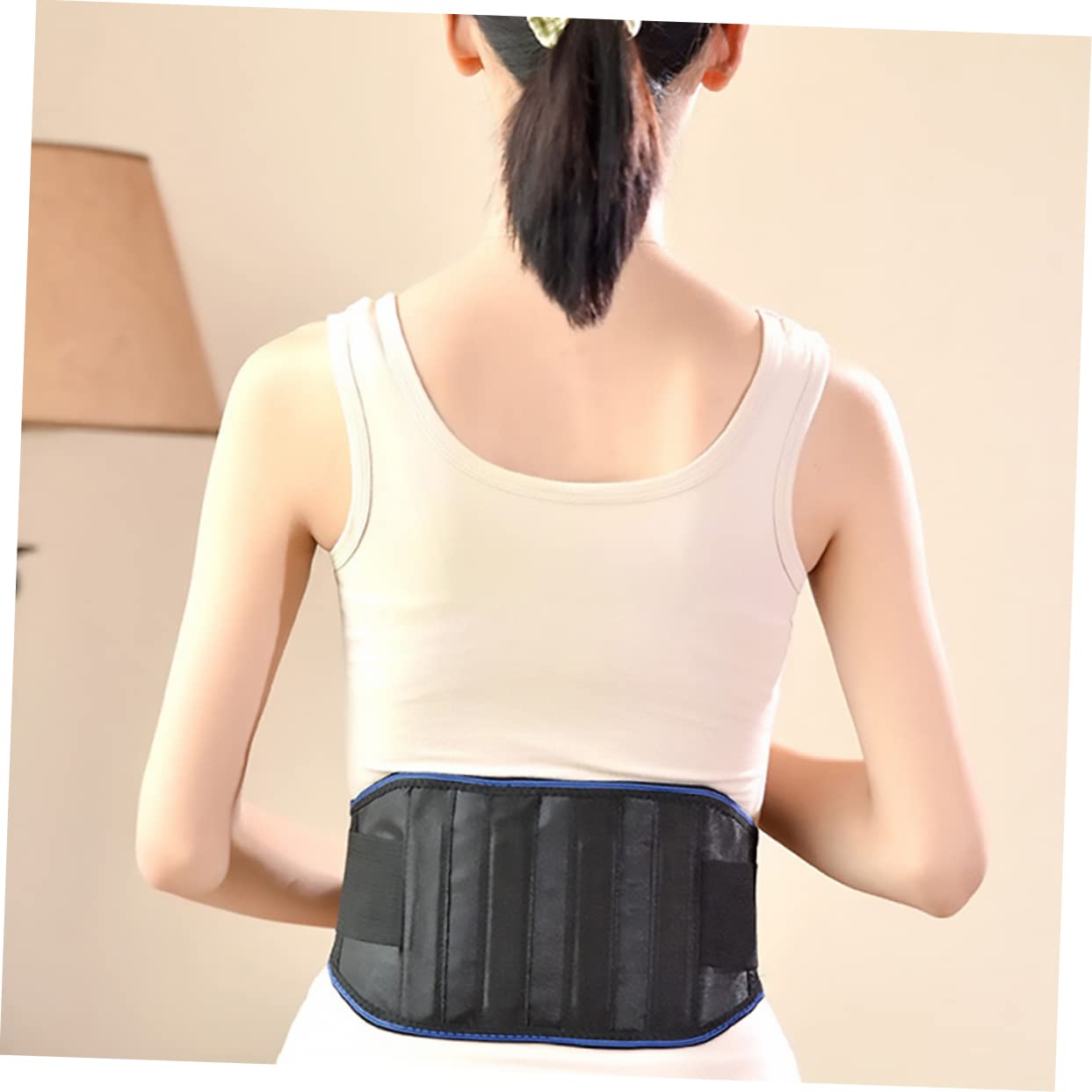 NIYANGLE 1pc Self-heating Waist Support Belt for Back Comfortable for Lumbar Strain and Discomfort Fits Waist