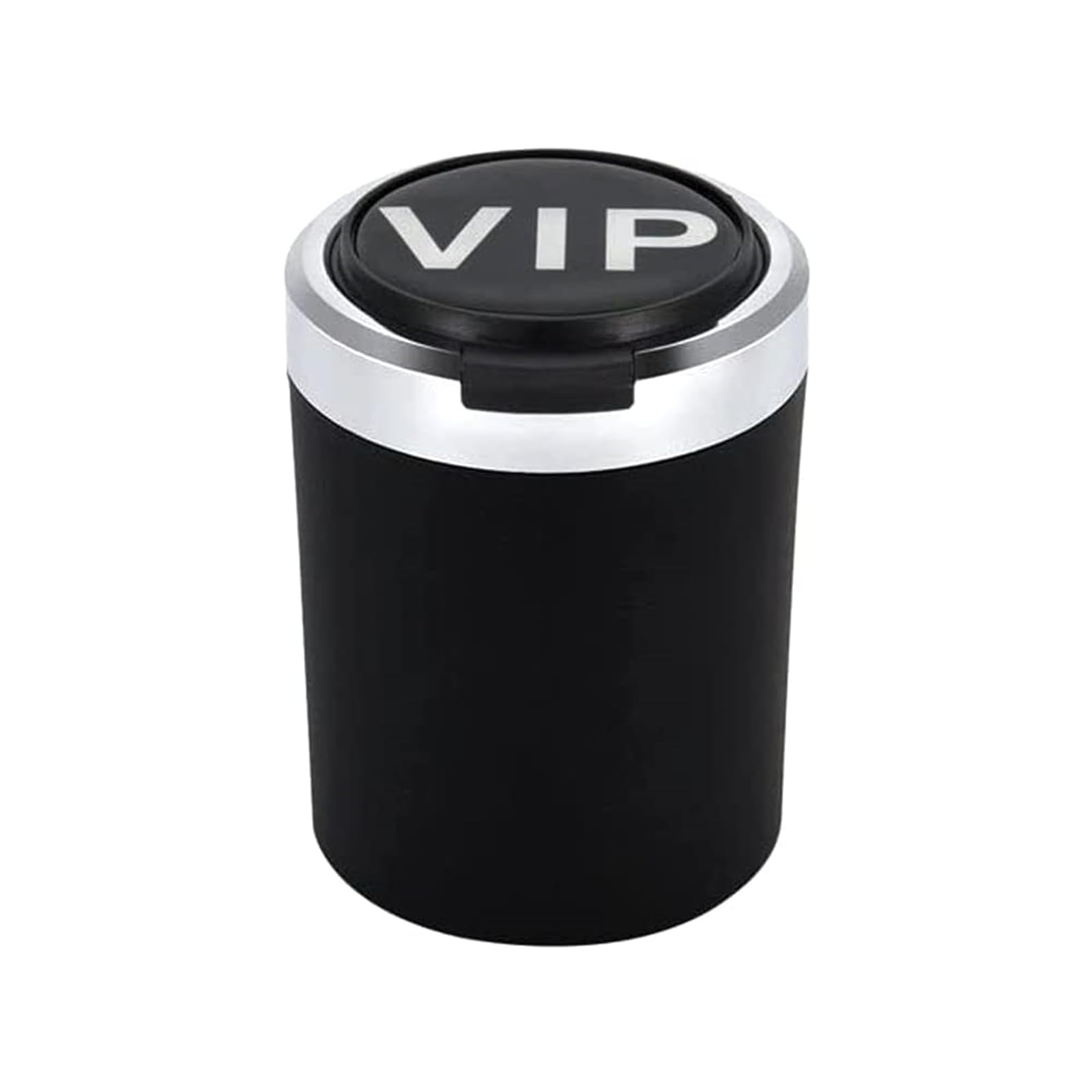 X spring Car Ashtray, Detachable Stainless Steel Smokeless Ash Tray with LED Blue Light, Mini Car Trash Can, Portable Ashtray for Car, Outdoor Smokeless Ashtray for Car, Home and Office