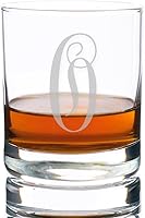 Vista 17 de Abby Smith Lavish Style Initial Rocks Whisky & Old Fashioned Glass Letra B