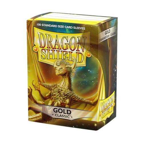 Dragon Shield Sleeves - Gold - Standard Size Deck Protectors (100 CT) [Toy]
