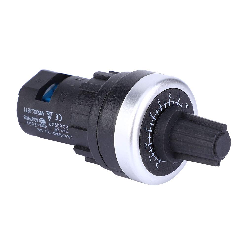 5K Potentiometer, LA42DWQ Variable Speed Adjustable Single Circle Potentiometer, Made of Carbon Film Material, for Accuracy, Stability, and Easy Installation