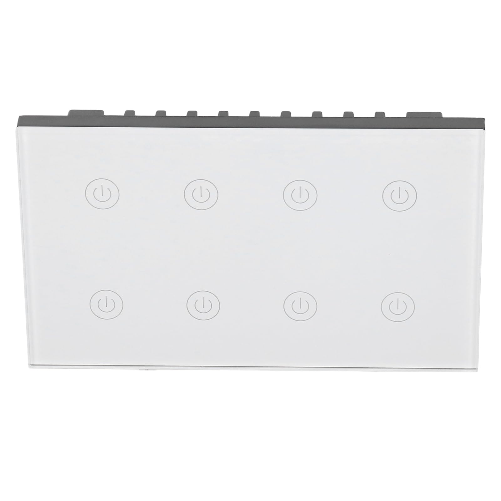 Interruptor de Luz Táctil Inteligente de 8 Bandas, Panel Inalámbrico con Control de Voz, Función de Temporizador Remoto para el Hogar y la Oficina AC100-240V