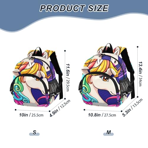 Kid's Backpack for Boys & Girls Toddler Bag Unicorn Backpack with Safety Leash2