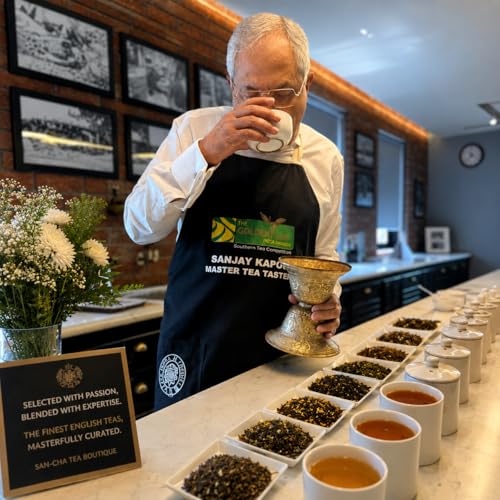 Image of Sancha Tea Boutique English Tea Bundle, 50 Pyramid Tea Bags & 100g Whole Leaf Tea, English Breakfast Tea, Afternoon Tea & Earl Grey Tea, Assorted Tea Pack, Golden Orange Pekoe Tea
