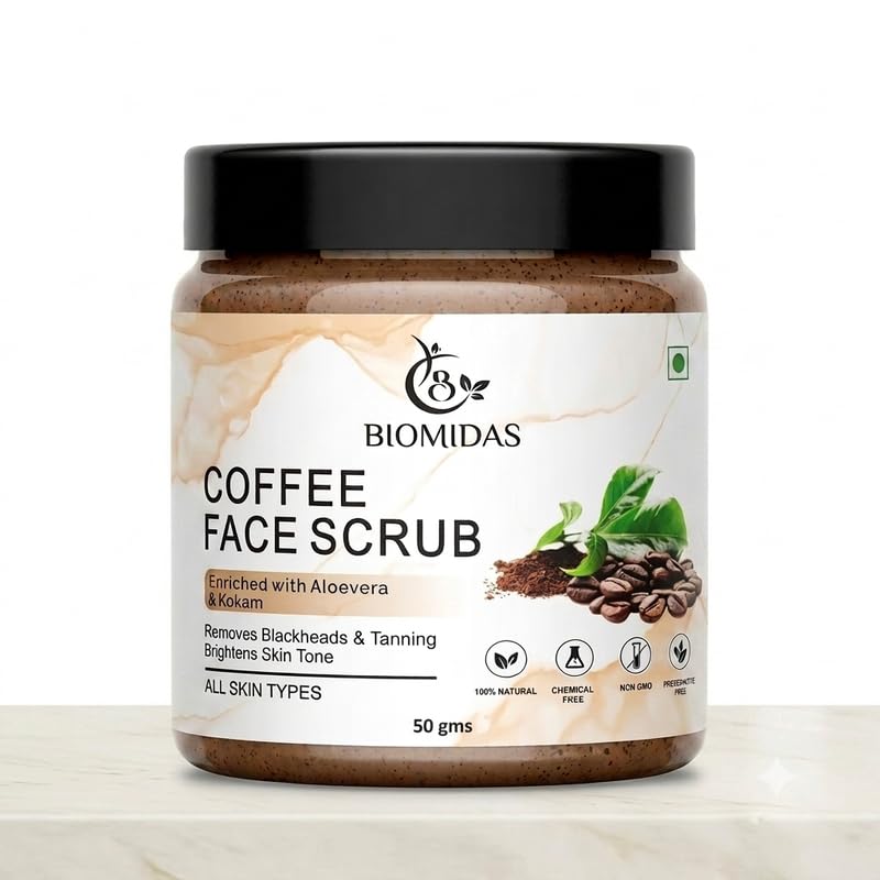 Coffee Body Scrub Exfoliating Detan Face & Body Scrub for Blackheads, Whiteheads, Removes Tanning & Glowing Skin 50gm-picture-12