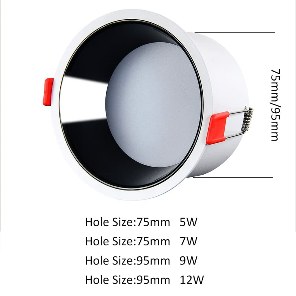 Faretto LED COB da 2 Pollici, faretti da Incasso 5W7W9W12W, da da soffitto, faretto da Incasso in Alluminio, Illuminazione per Interni, luci a LED, luci da Lavoro