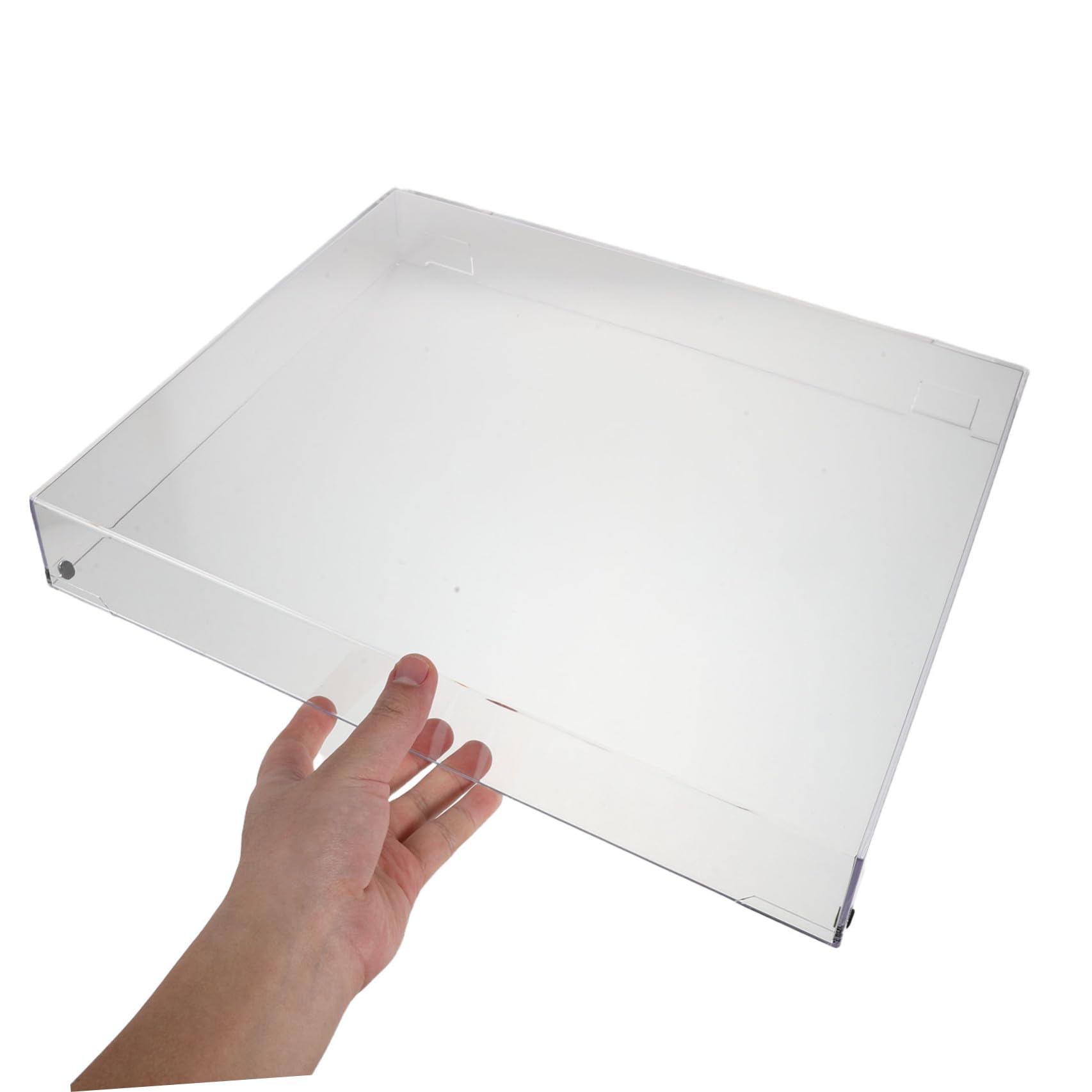 Toddmomy Copertura protettiva trasparente rettangolare in acrilico per - Protezione antipolvere per apparecchi audio casalinghi 16,2x13,2x2,4 pollici