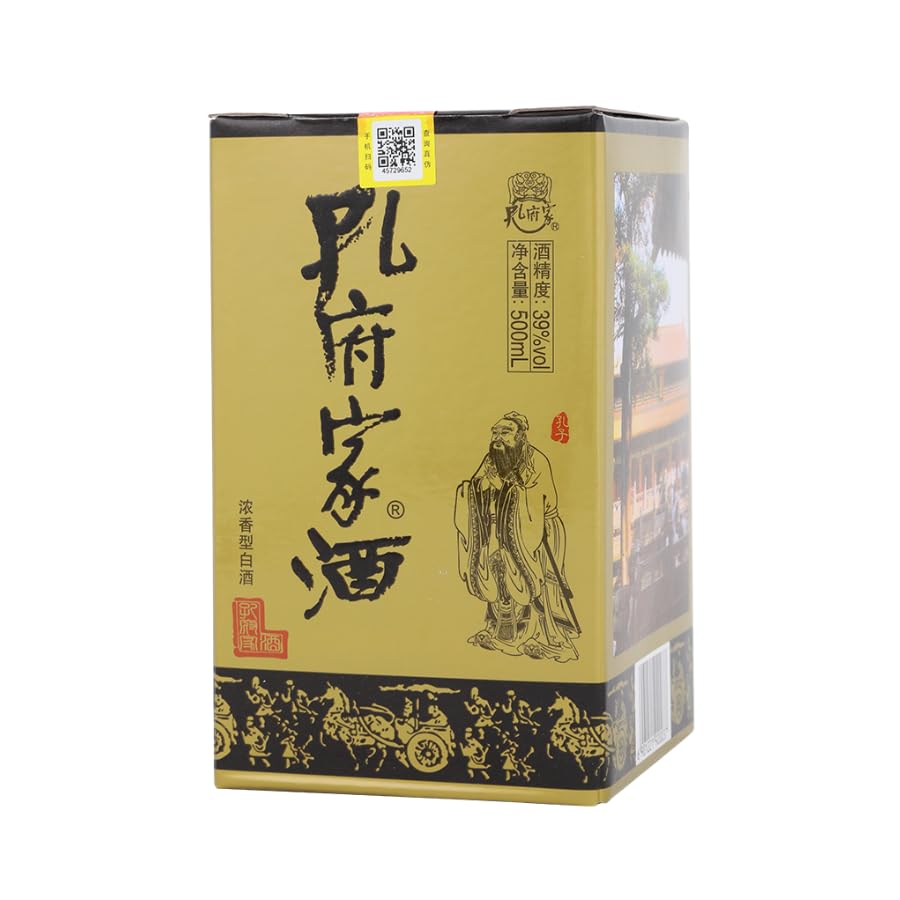 Amazon.co.jp: 孔府家酒（壺）500ml アルコール39度 箱付 中国酒 白酒