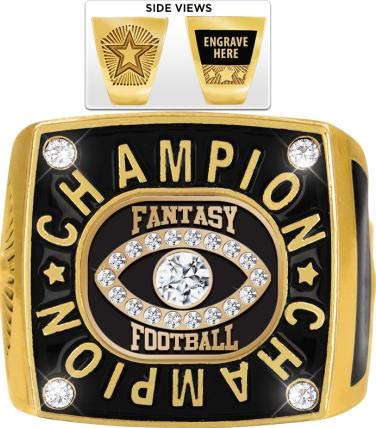 Crown Awards Fantasy Football Champion Ring, Custom Fantasy Football Rings with Engraving2