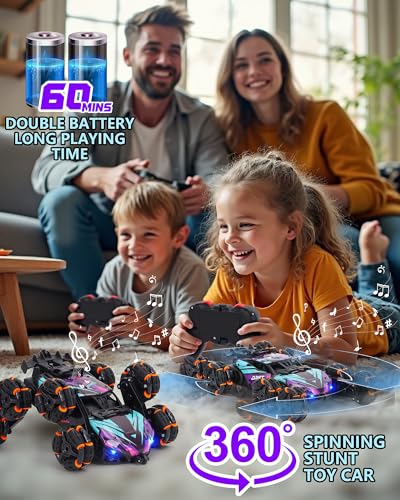 HuiJuKeJi 8WD RC Stunt Car with Gesture Control & Spray - 47% Off