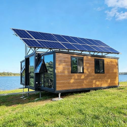 Winzige Häuser zum Leben für Erwachsene, modernes erweiterbares Tiny Home - Faltbares...