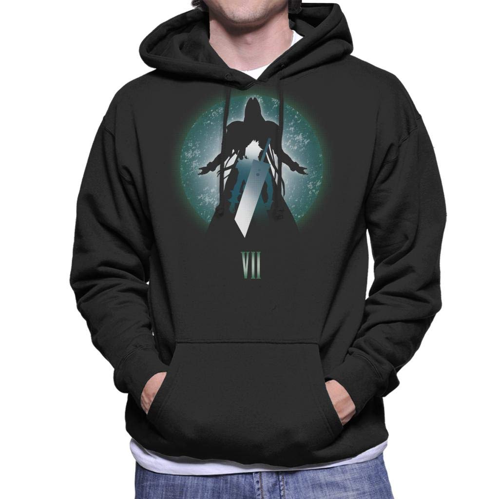 Cloud City 7 Final Fantasy VII Last Battle Men's Hooded Sweatshirt Black