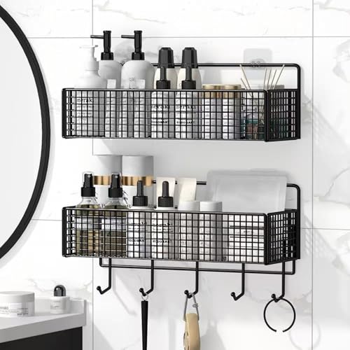 Cesta metálica resistente de pared con acabado antioxidante duradero 2