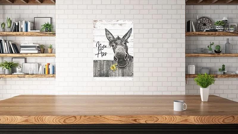 Miniatura 4 de Letrero de metal con diseño de girasol y girasol divertido para decoración de pared, diseño de bonito culo, granja, baño, baño, decoración de