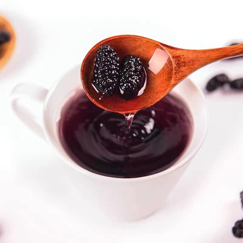 Miniatura 7 de GUOSETIANX Moras negras secas silvestres de alta calidad, 8.82 oz, sin arena, sin enjuagues, listas para comer