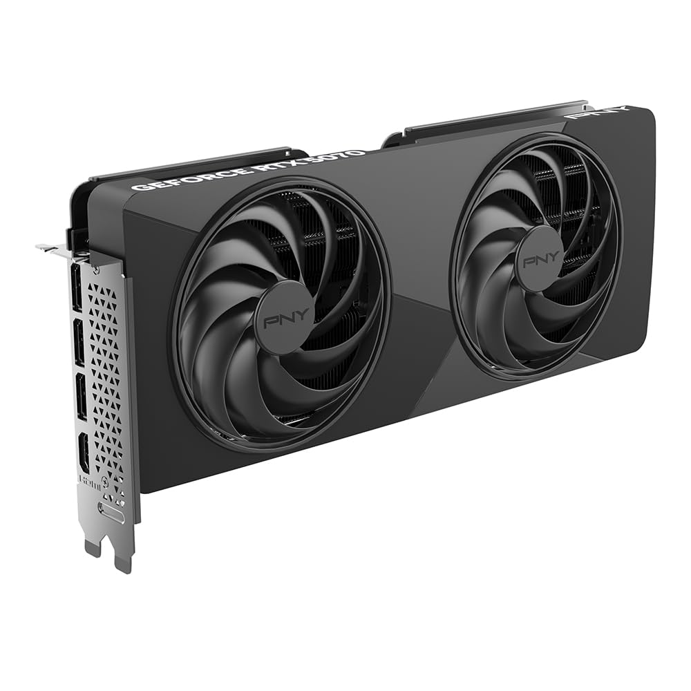 PNY Tarjeta Gráfica GeForce RTX™ 5070 12GB Slim OC Dual Fan 2-Slot