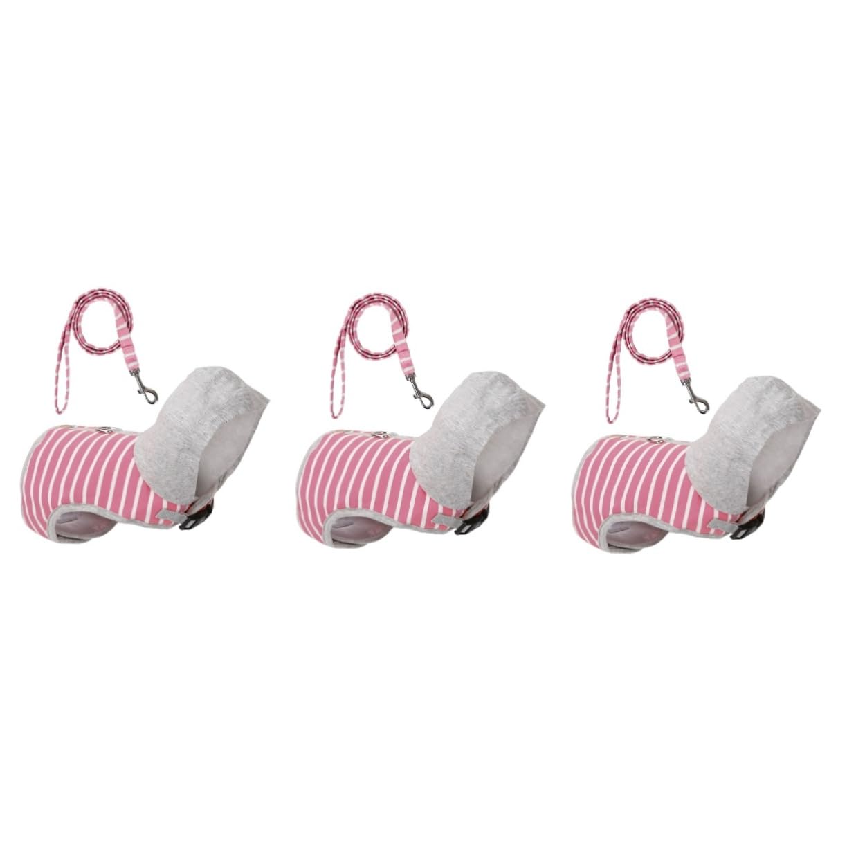 Yardwe 3pièces Harnais Et Laisse Rayé pour Chat Gilet De Sécurité Ajustable pour Promenade Extérieur